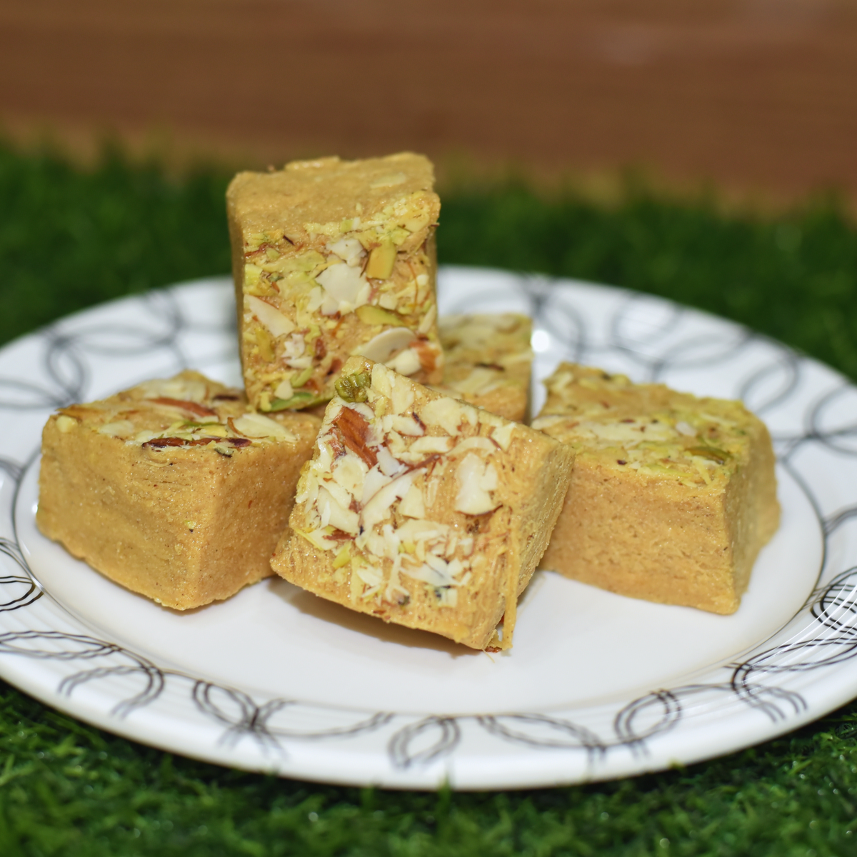 Millet jaggery soan papdi at Rasa Health Foods