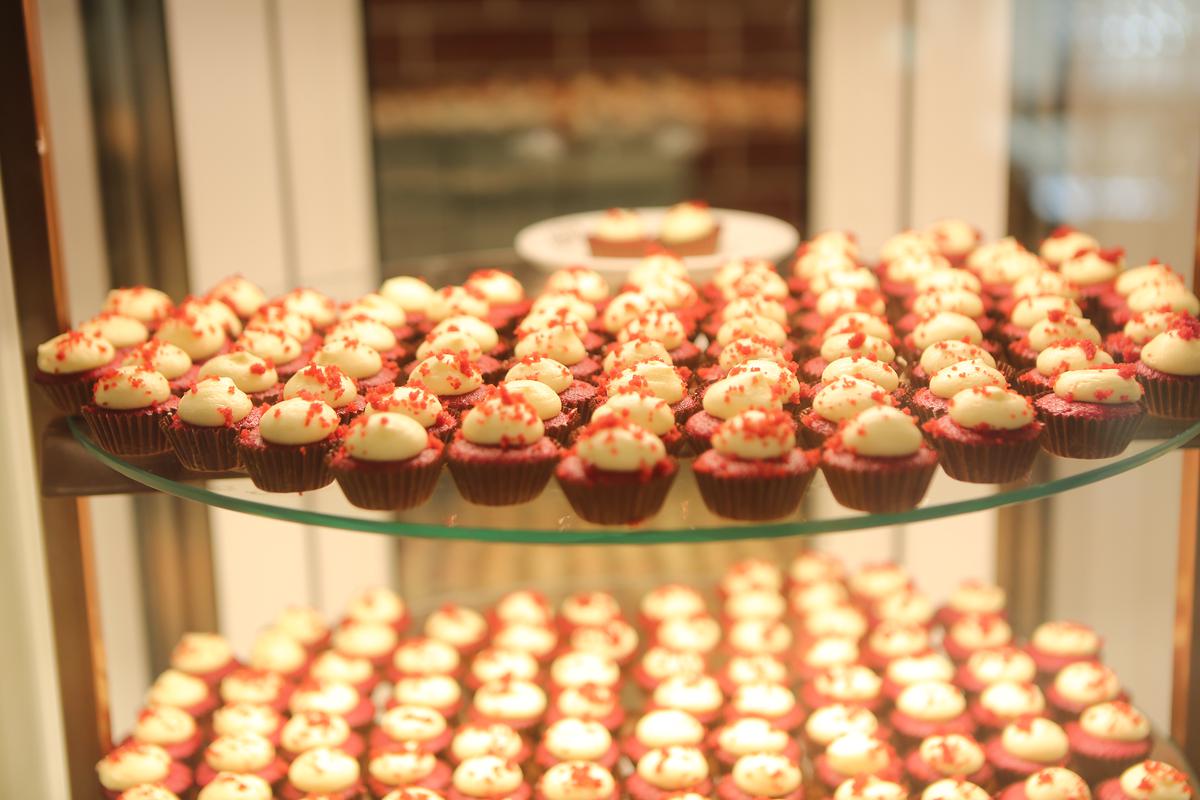 Red velvet cupcakes at Glen’s Bakehouse, Chennai.