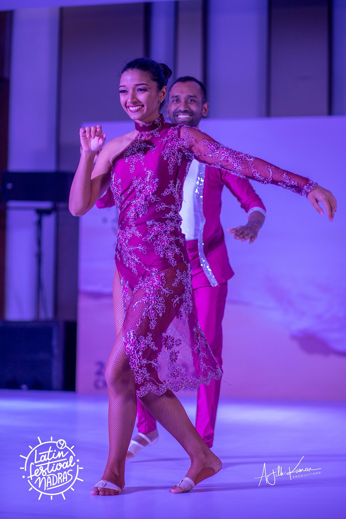 Sneha Vakkala and Arun Pauer at a performance