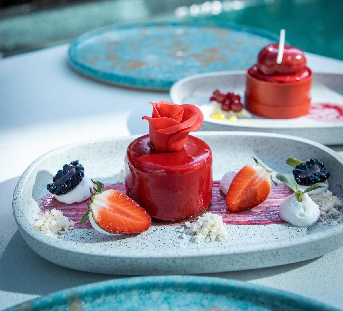 A dessert at Radisson Blu Hotel ORR