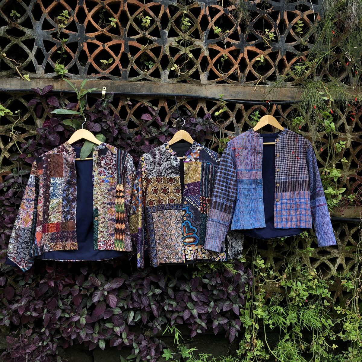 A selection on patchwork jackets