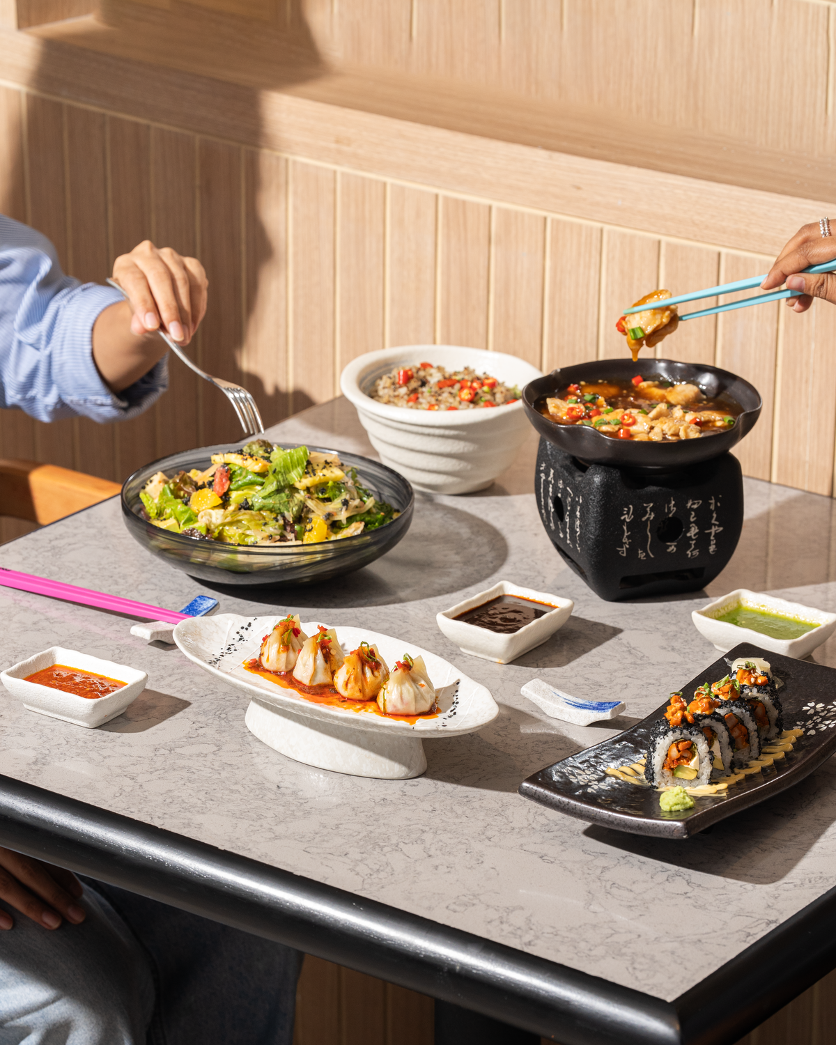 Dishes from the new menu at Foo Dishes from the new menu at Foo