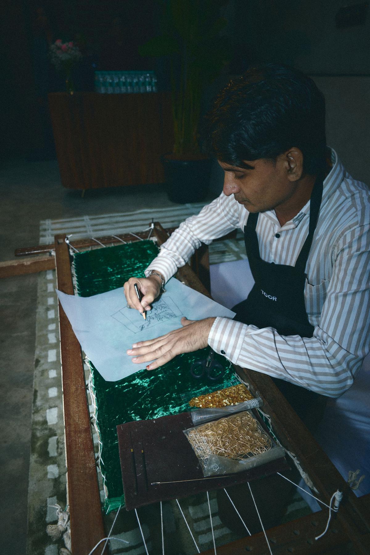 An artisan at Aprajita Toor. Photo: Special Arrangement An artisan at Aprajita Toor. Photo: Special Arrangement