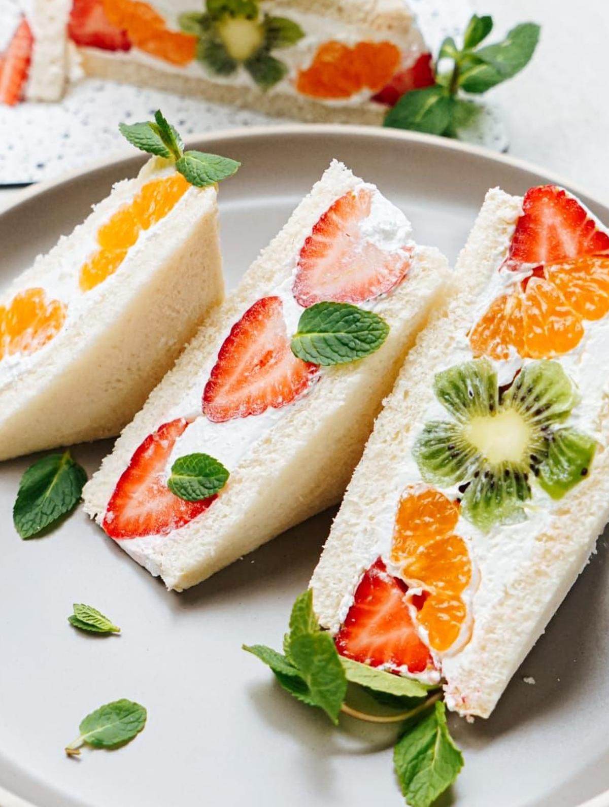 A fruit sando A fruit sando