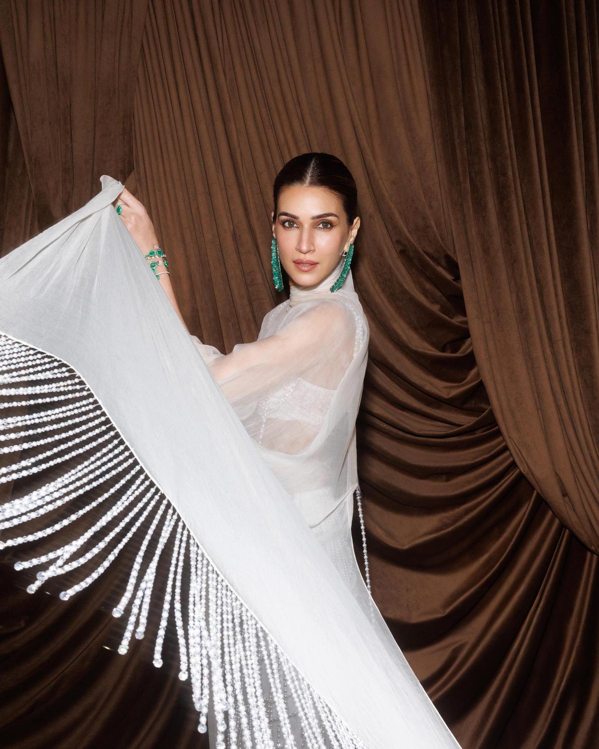 Actor Kriti Sanon in a creation by Manish Malhotra Actor Kriti Sanon in a creation by Manish Malhotra