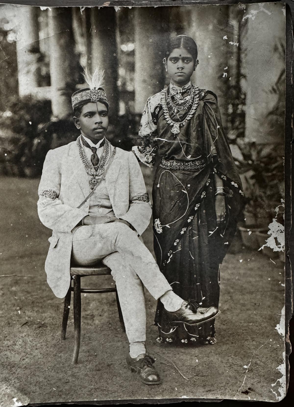 A picture of G Venket Ram’s grandparents