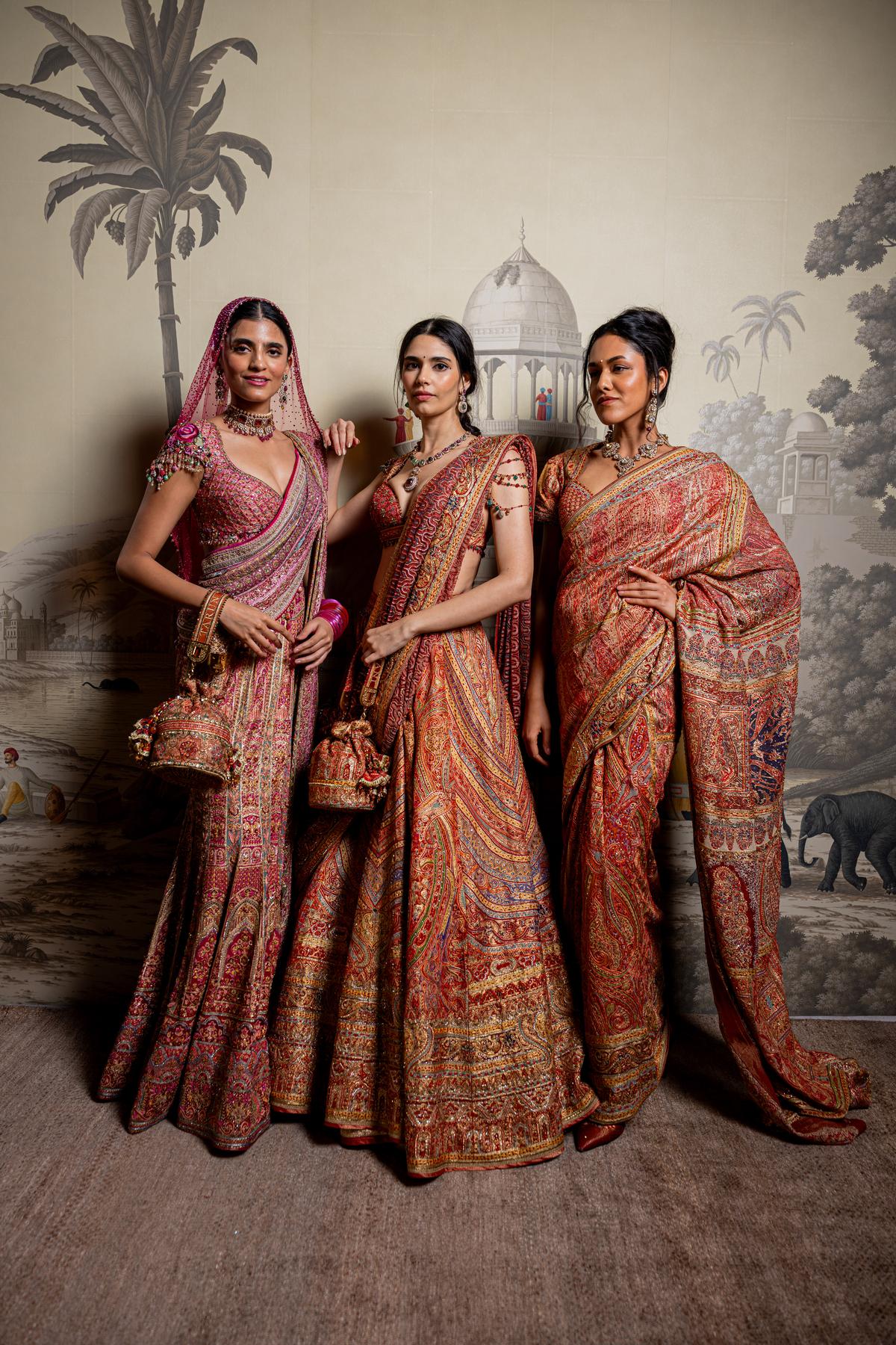 Models at Tarun Tahiliani’s show at India Couture Week Models at Tarun Tahiliani’s show at India Couture Week