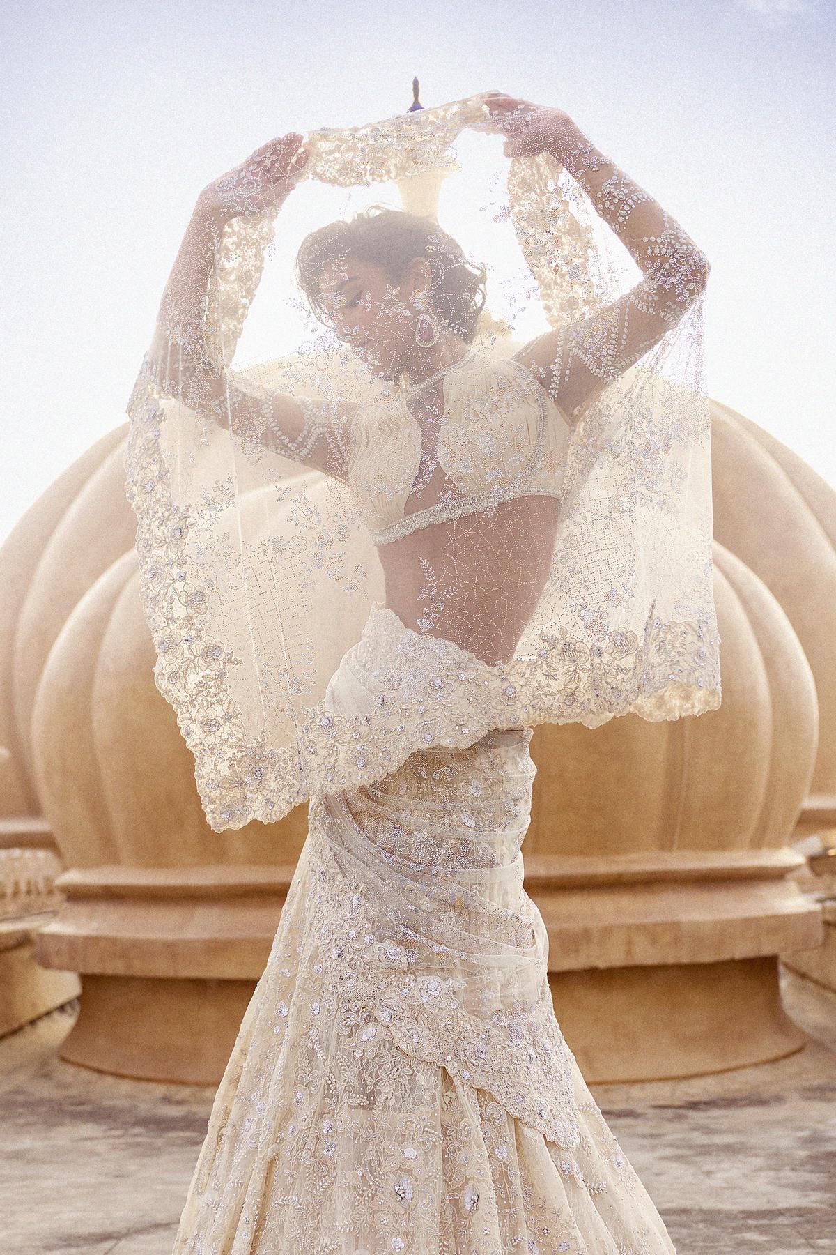 An outfit from Tarun Tahiliani’s collection Quintessence An outfit from Tarun Tahiliani’s collection Quintessence