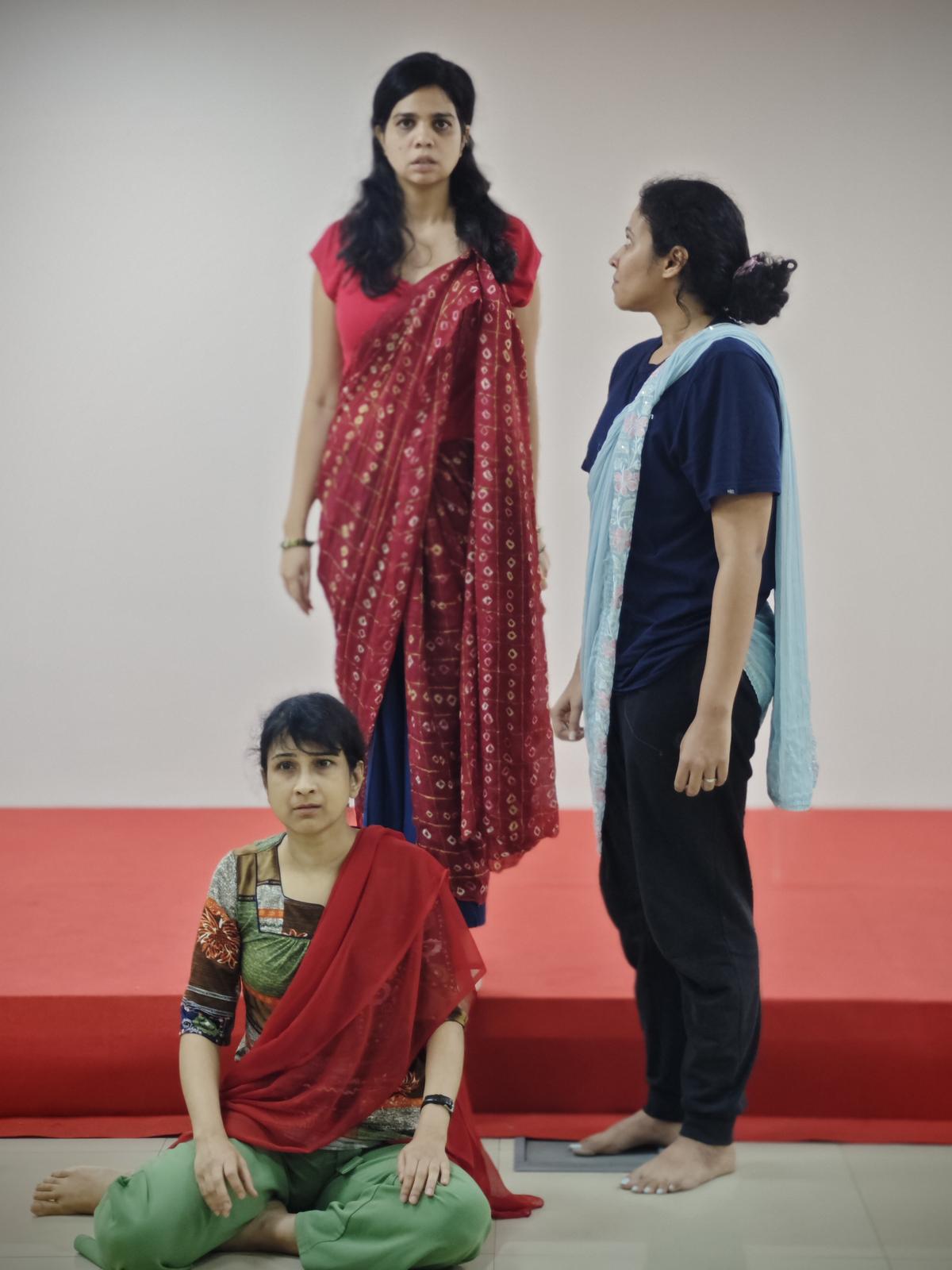 An image from the play’s rehearsal 