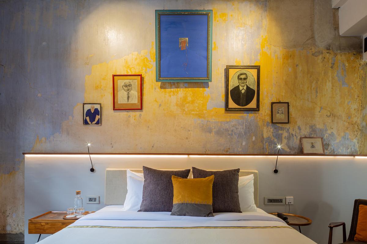 Each room serves as a gallery showcasing art that is refreshed every two years