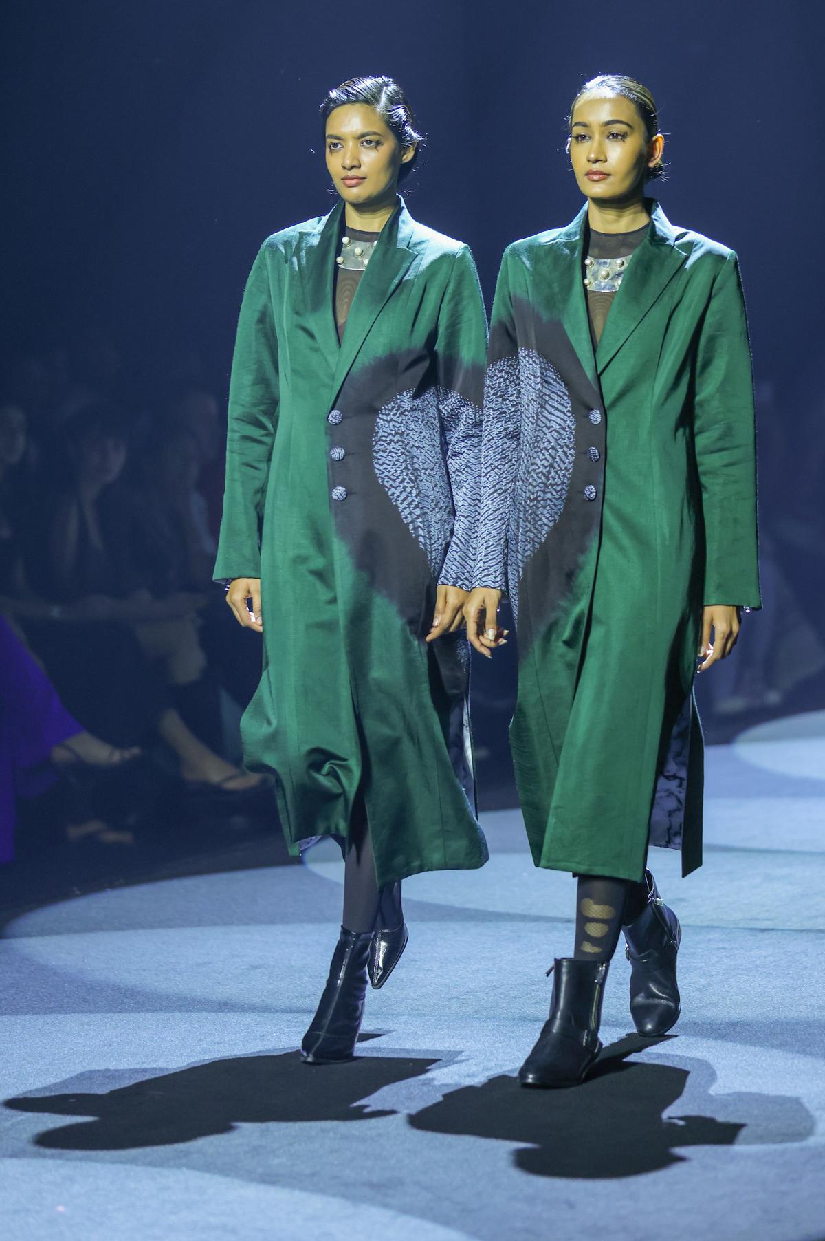 A model walks the ramp during  the INCA presentation at NIF Global Presents GenNext, part of Lakmé Fashion Week 2025, held on October 9th at The Grand New Delhi, India.

Photo : FS Media Pro / FDCI x Lakme Fashion Week / RISE Worldwide