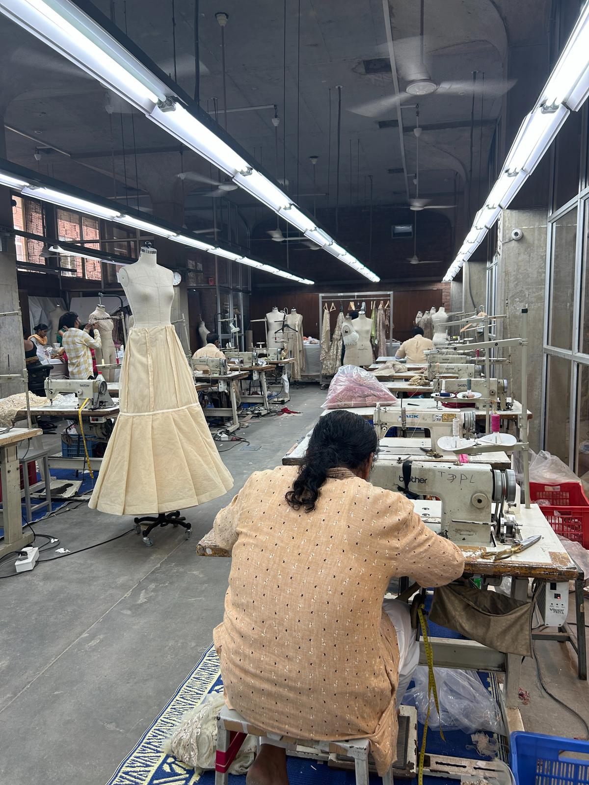 A snapshot of Tarun Tahiliani’s workshop