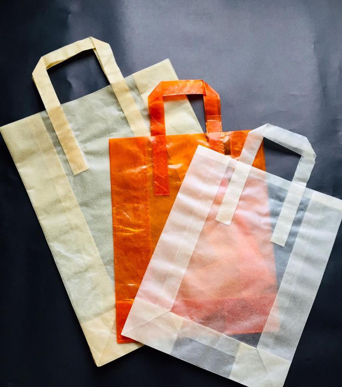 Bags crafted with Zero Circle’s recycled plastic