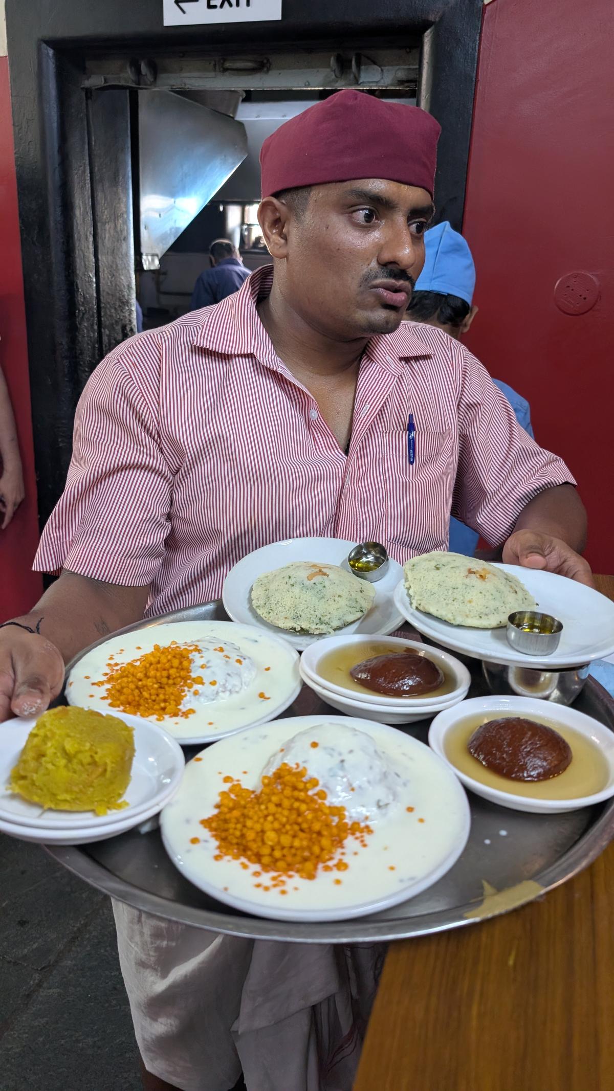 A server at MTR Bengaluru