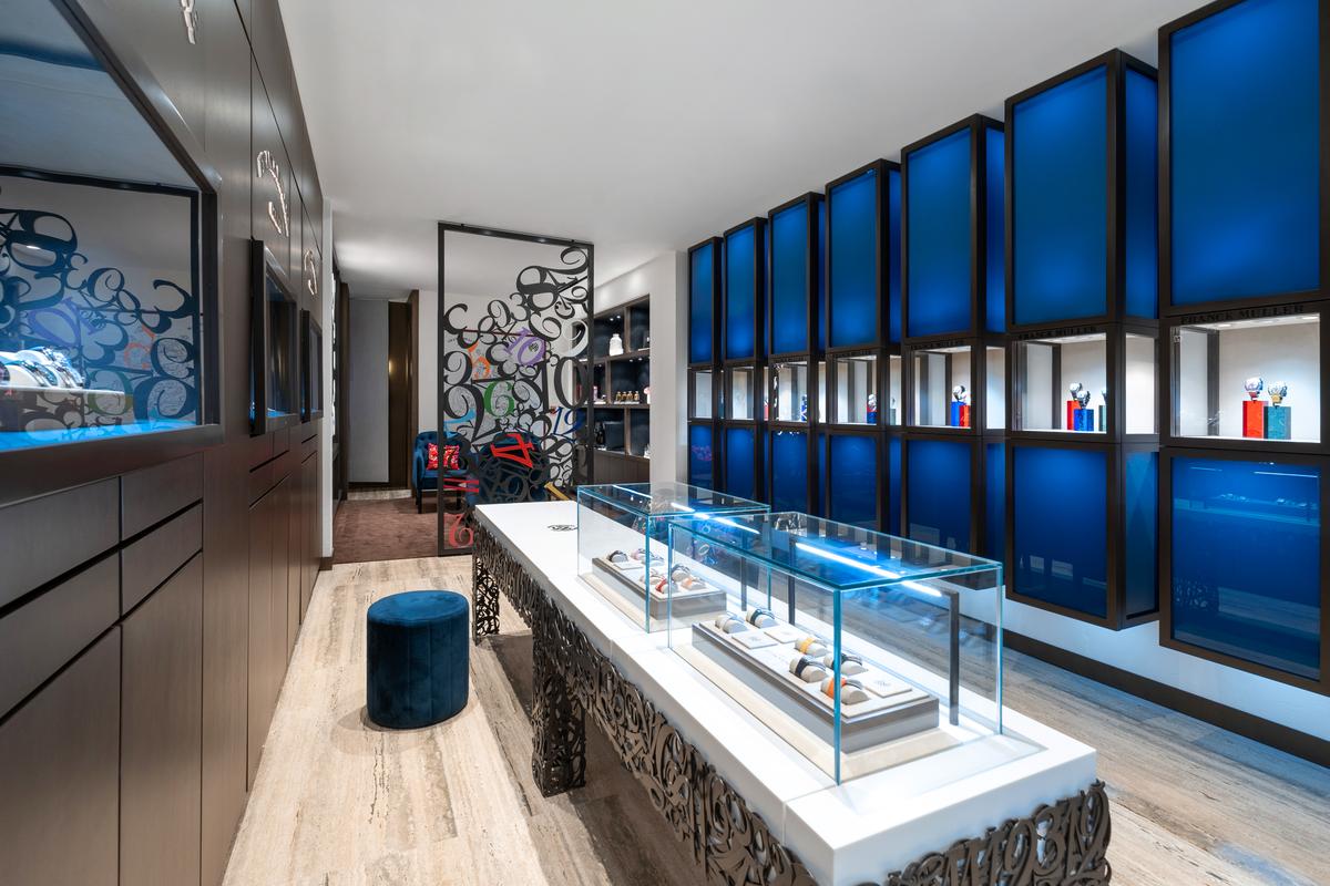 The 1168-sq.ft boutique houses some of their most exquisite timepieces