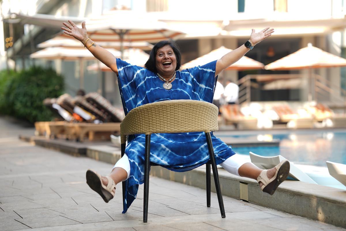 A senior citizen on holiday with WalkAbout