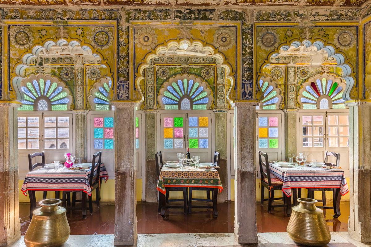 An interior shot of The Chanoud Garh Hotel