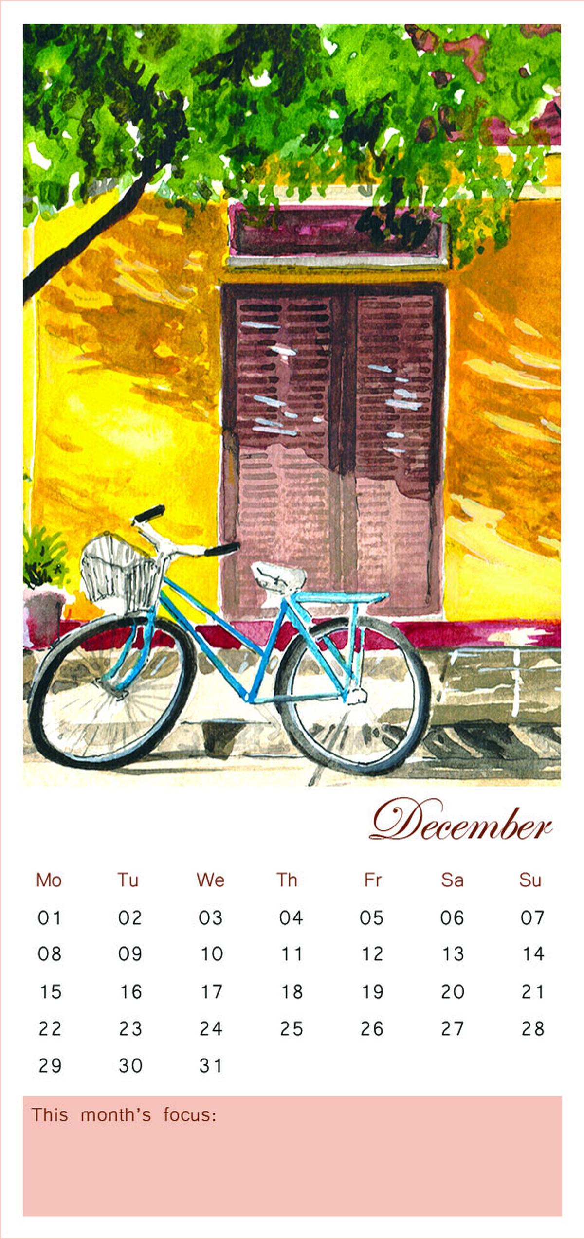 The calendar designed by Preeti Bhatnagar 