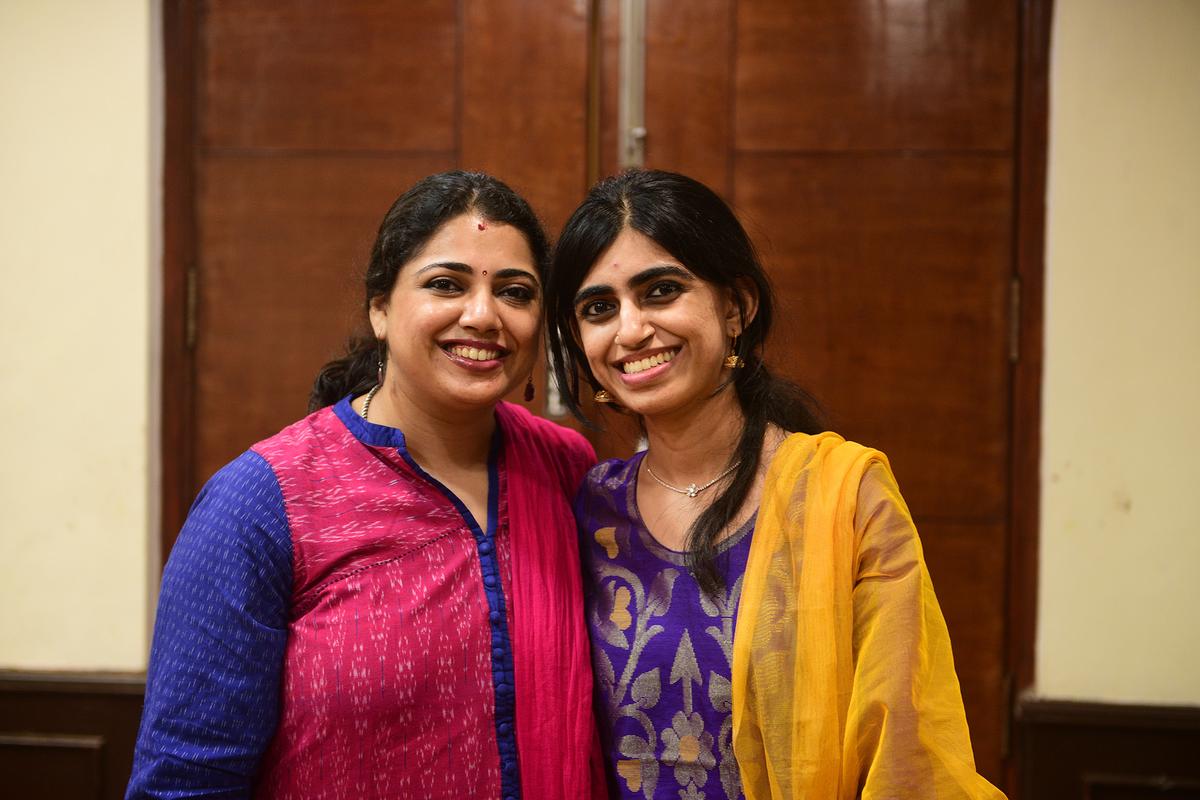 (L-R) Upasika and Aditi Maithreya 