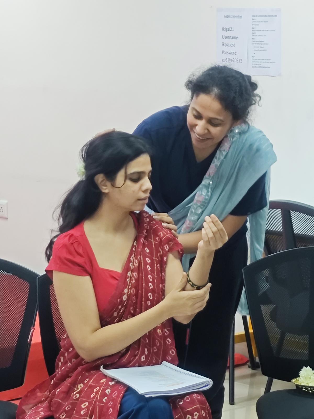 An image from the play’s rehearsal 