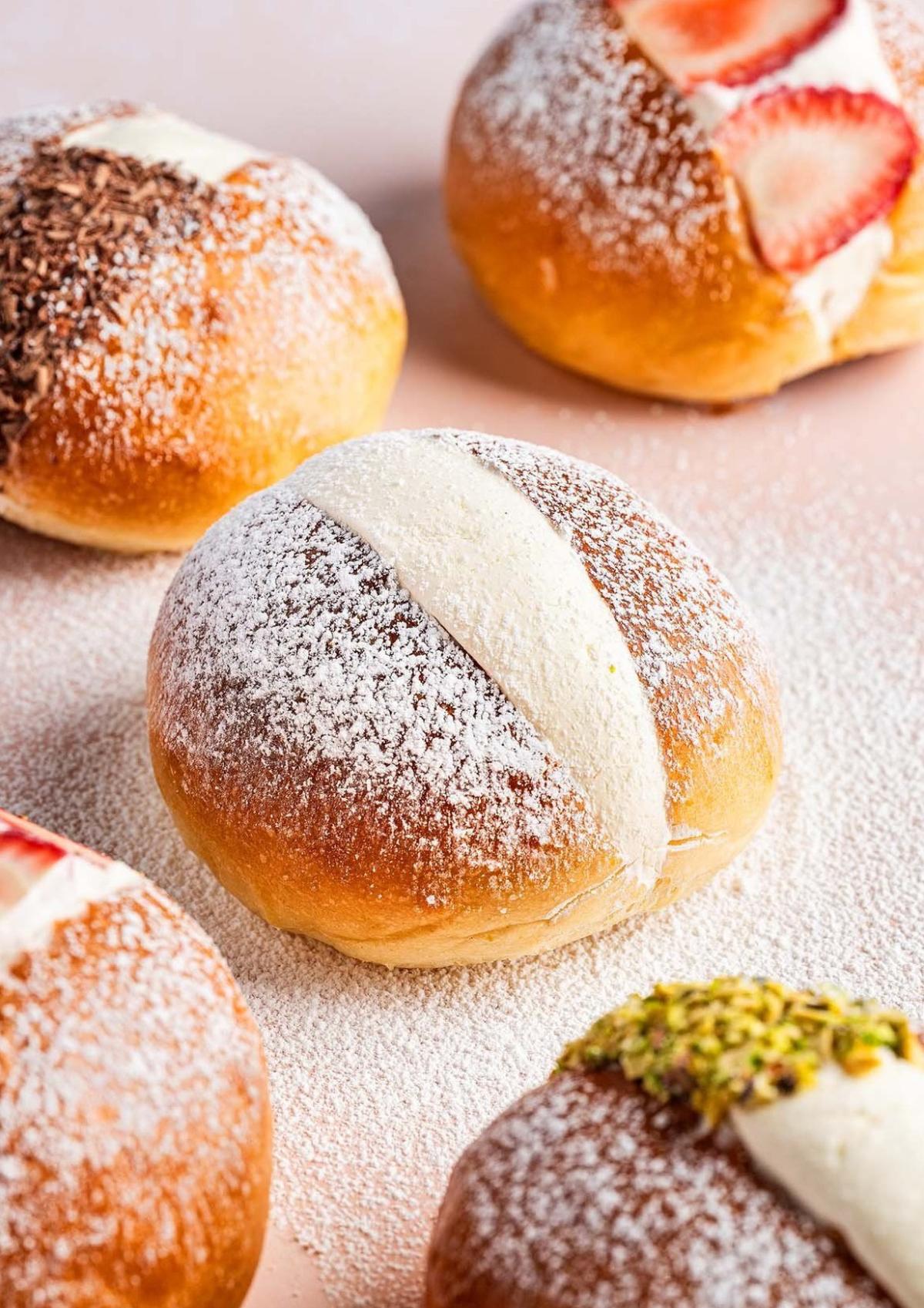 A selection of anpans A selection of anpans