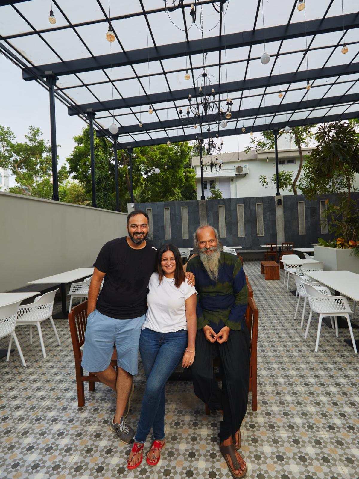 (From left to right) Bhavesh, Mona and Nirav Shah of Bask by Coffee?