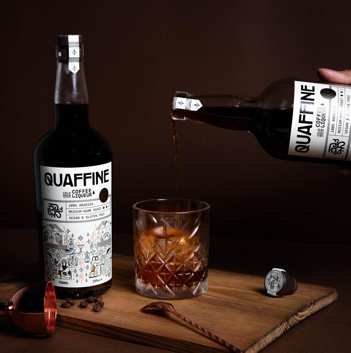 Quaffine, a cold brew coffee liqueur from India