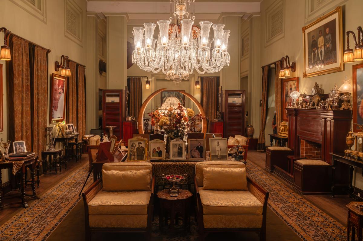Gol Kamra at Ajit Bhawan Palace, once the family dining room and now a private space for them to meet visiting dignitaries