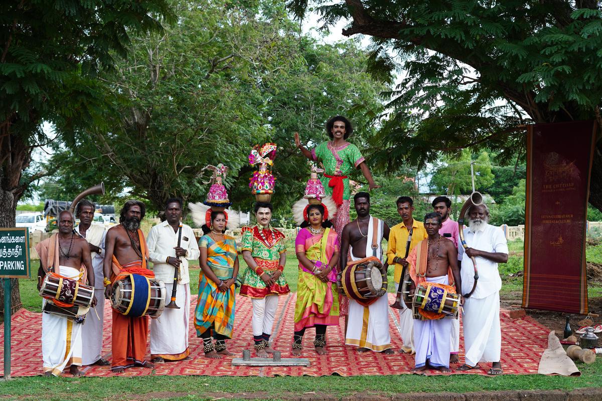 At the opening ceremony of the Chettinad heritage and cultural festival 