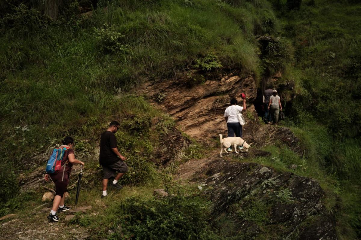 Guests on a hike at Nayalap