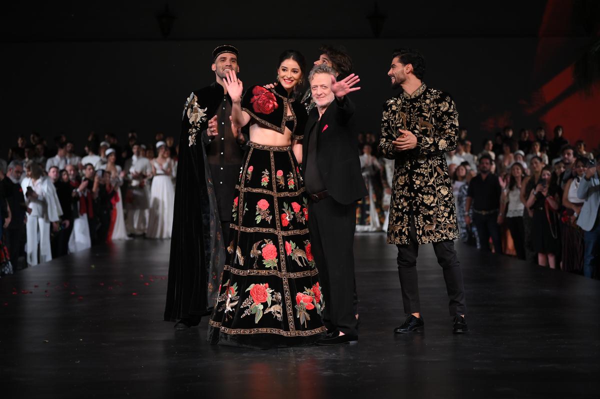 Ananya Panday with Rohit Bal