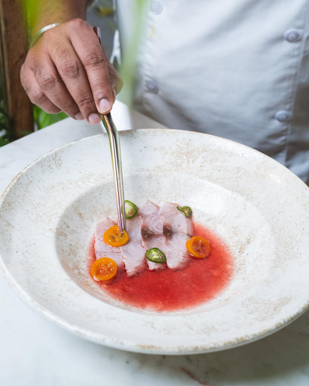 Hamachi sashimi Hamachi sashimi