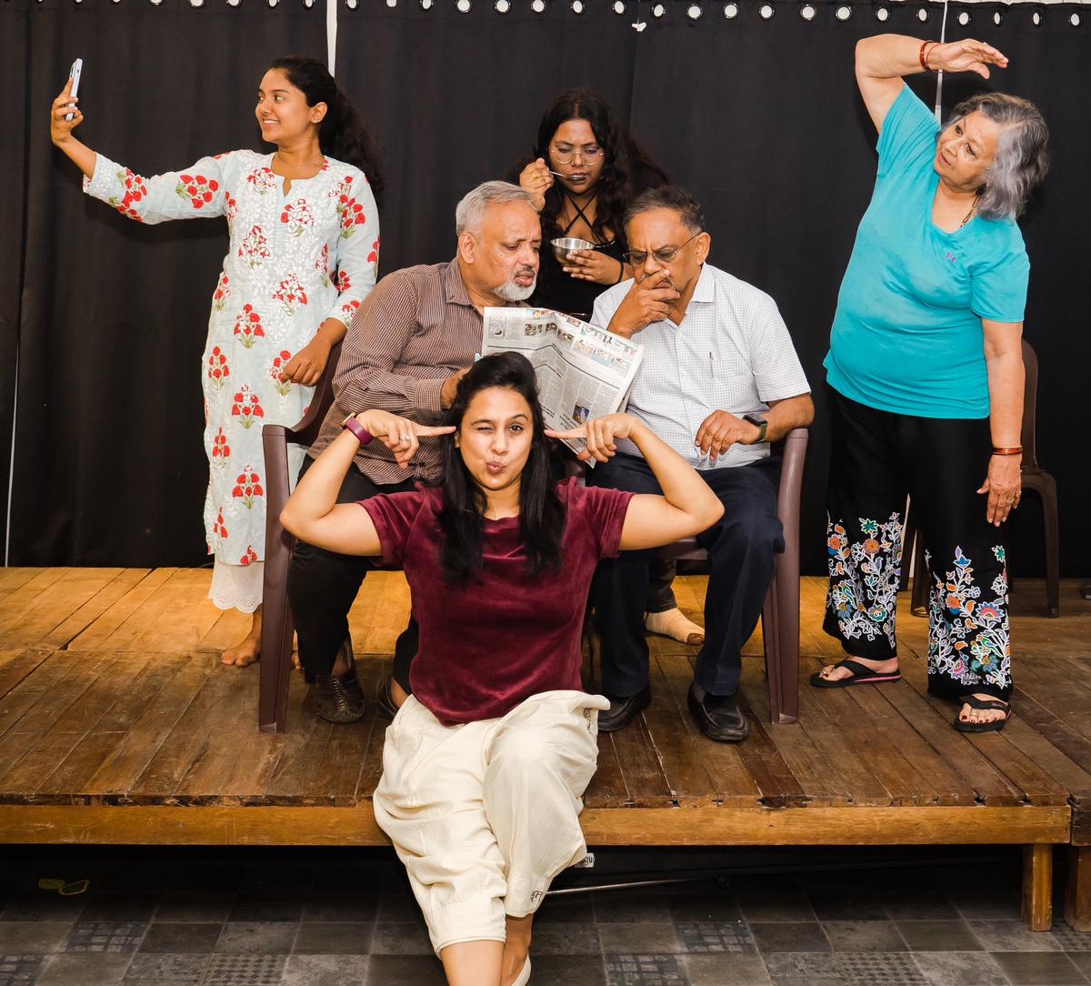 A snapshot from the rehearsals