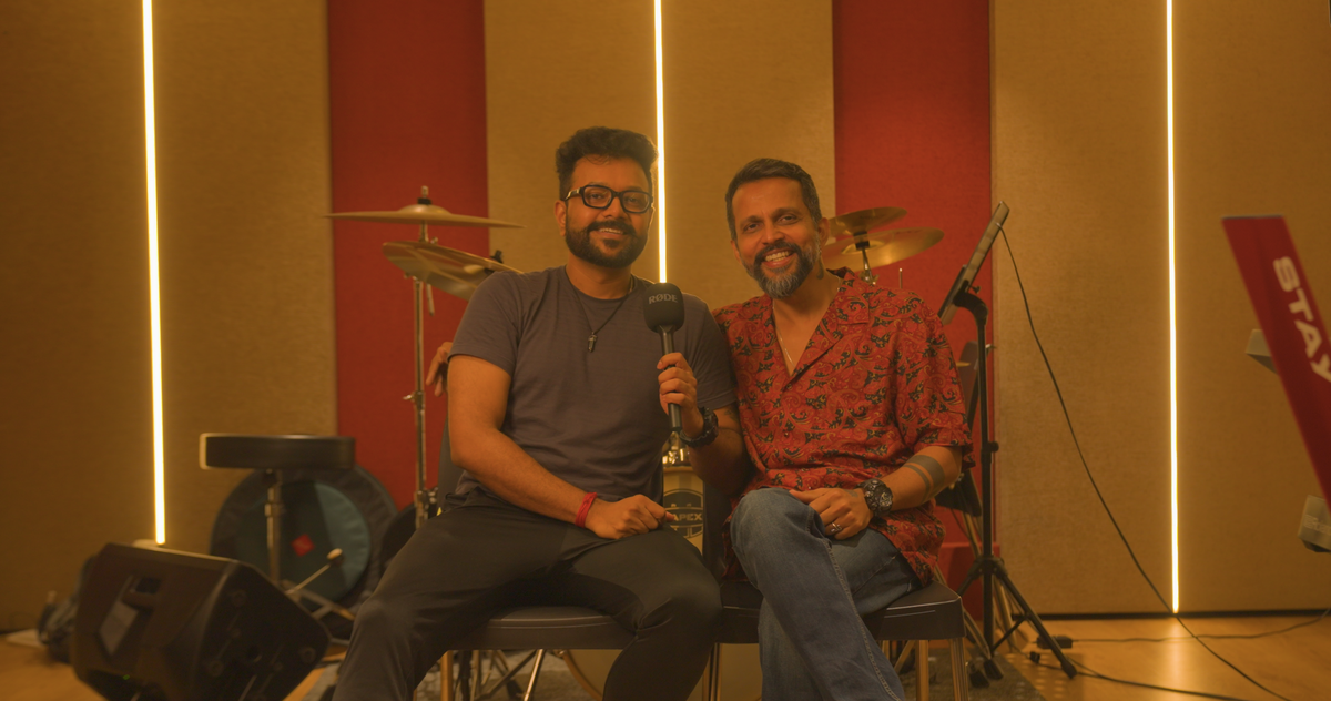 Singers Rahul Nambiar and Ranjith Govind