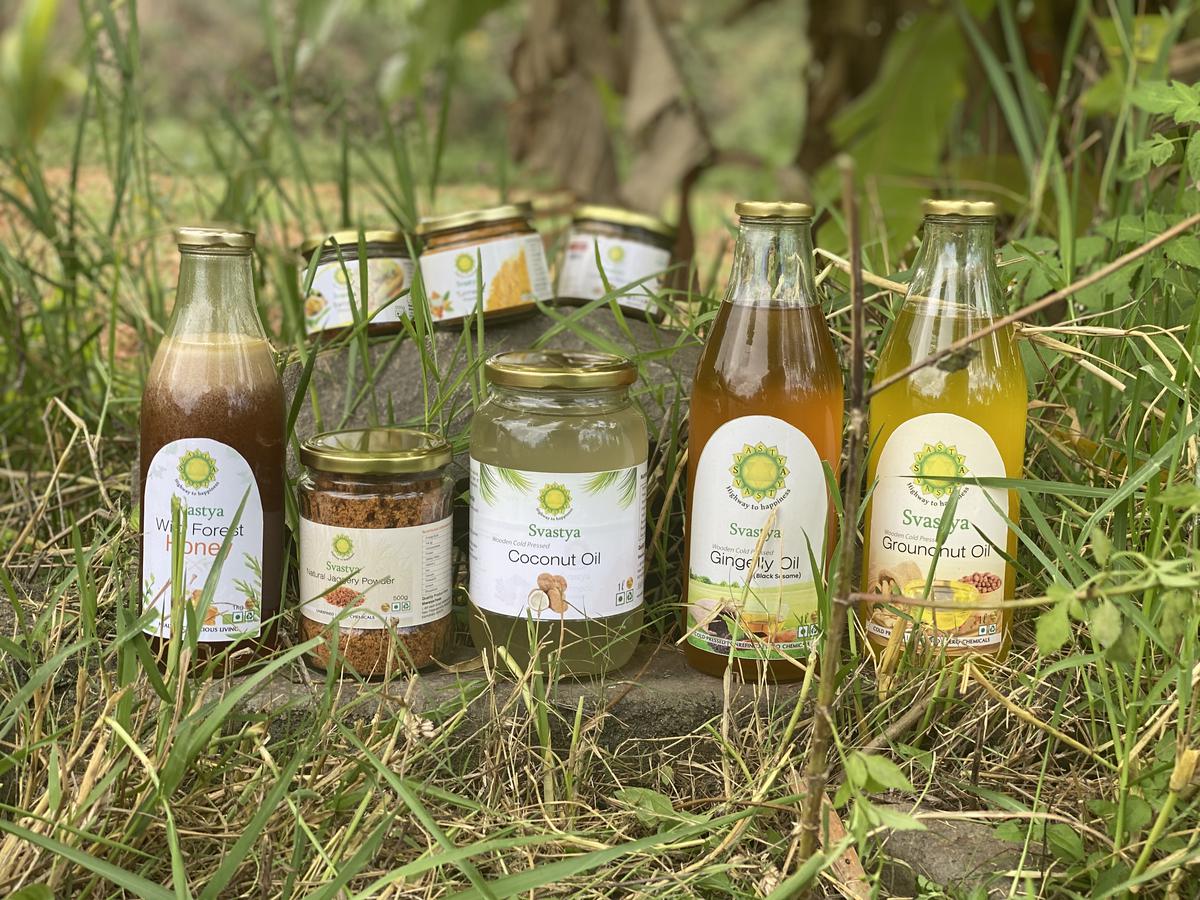 The range of products at Svastya Organic Farms