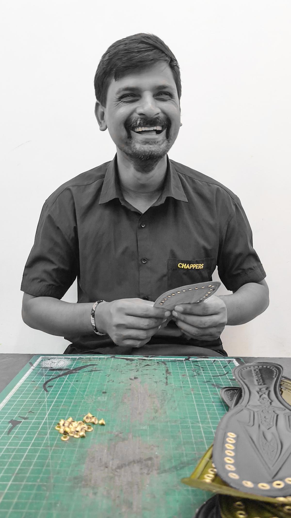 Umesh, an artisan at Chappers. Photo: Special Arrangement Umesh, an artisan at Chappers. Photo: Special Arrangement