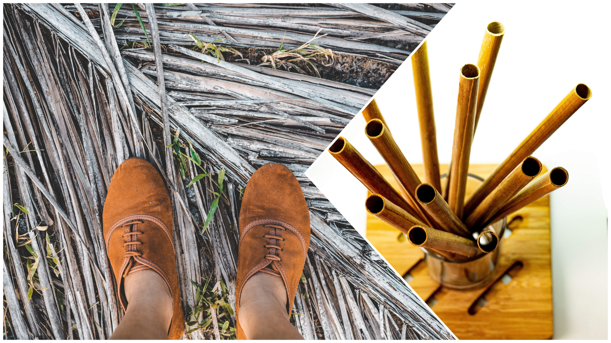 Eco-Friendly Straws Made from Fallen Coconut Leaves