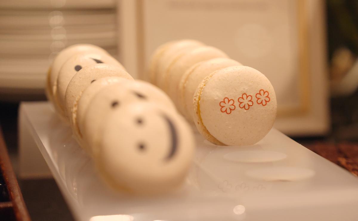 Macarons created at the masterclass Macarons created at the masterclass