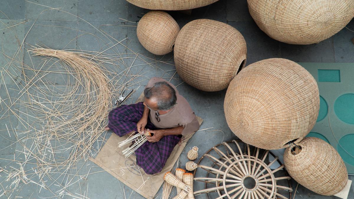 Designers championing rattan in furniture, decor, and installations