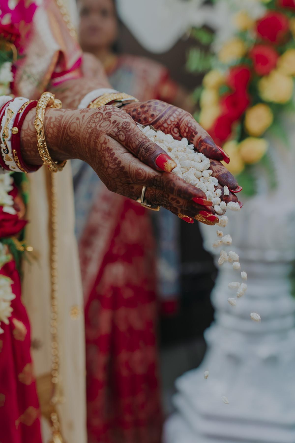 Bengali wedding ritual closeup image Bengali wedding ritual closeup image