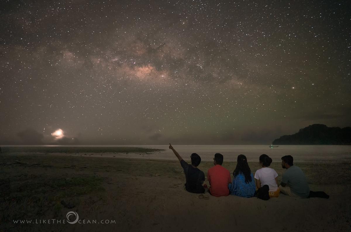 Conversations with friends by the beach under the stars - are indeed priceless