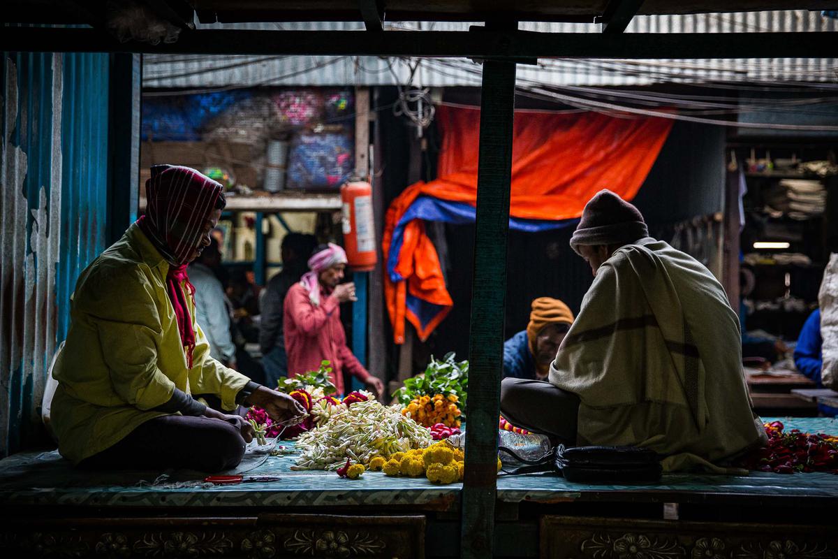 A snapshot of the Hooghly Flower Market