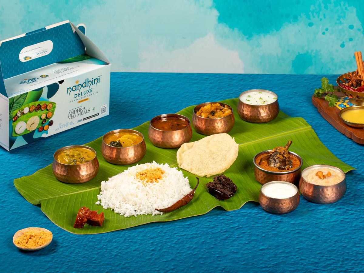 Andhra vegetarian meals at Nandhini Andhra vegetarian meals at Nandhini