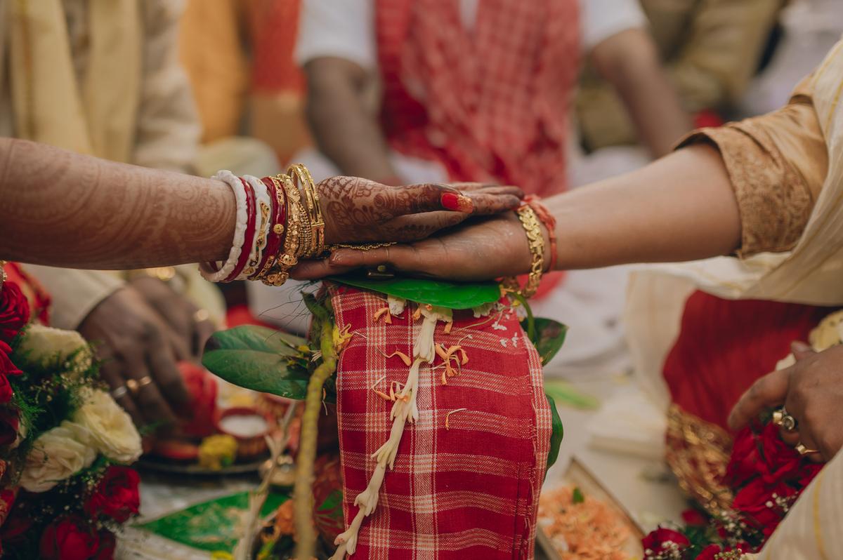 Bengali wedding ritual closeup image Bengali wedding ritual closeup image