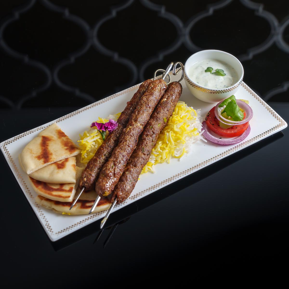 Lamb Koobideh Kebabs at The Mughal