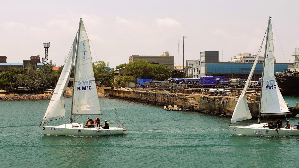 Sailboats by the Chennai Harbor