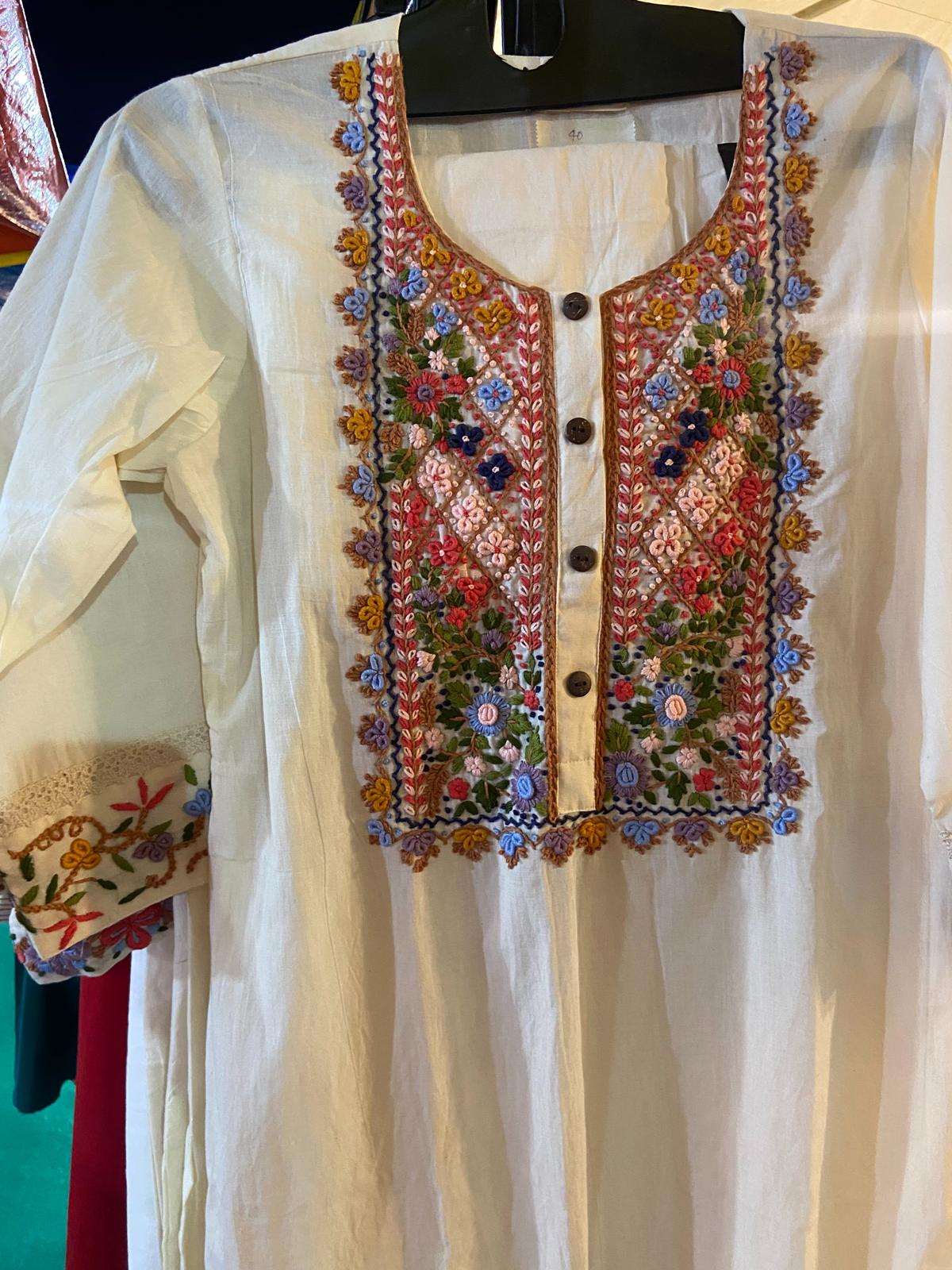 Colourful Parsi embroidery by Anushree Malhotra  Colourful Parsi embroidery by Anushree Malhotra