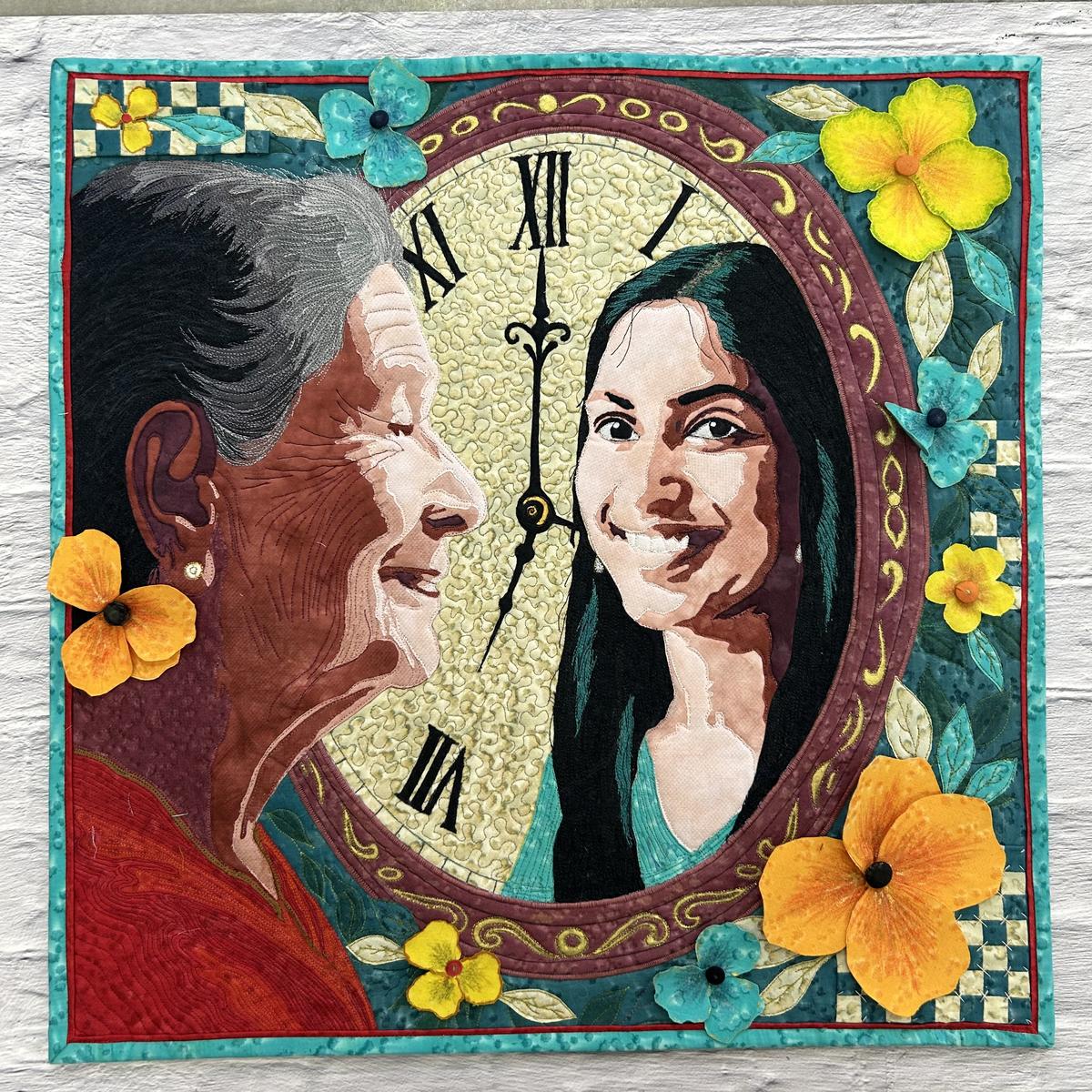 Art quilts exploring reflection and emotion