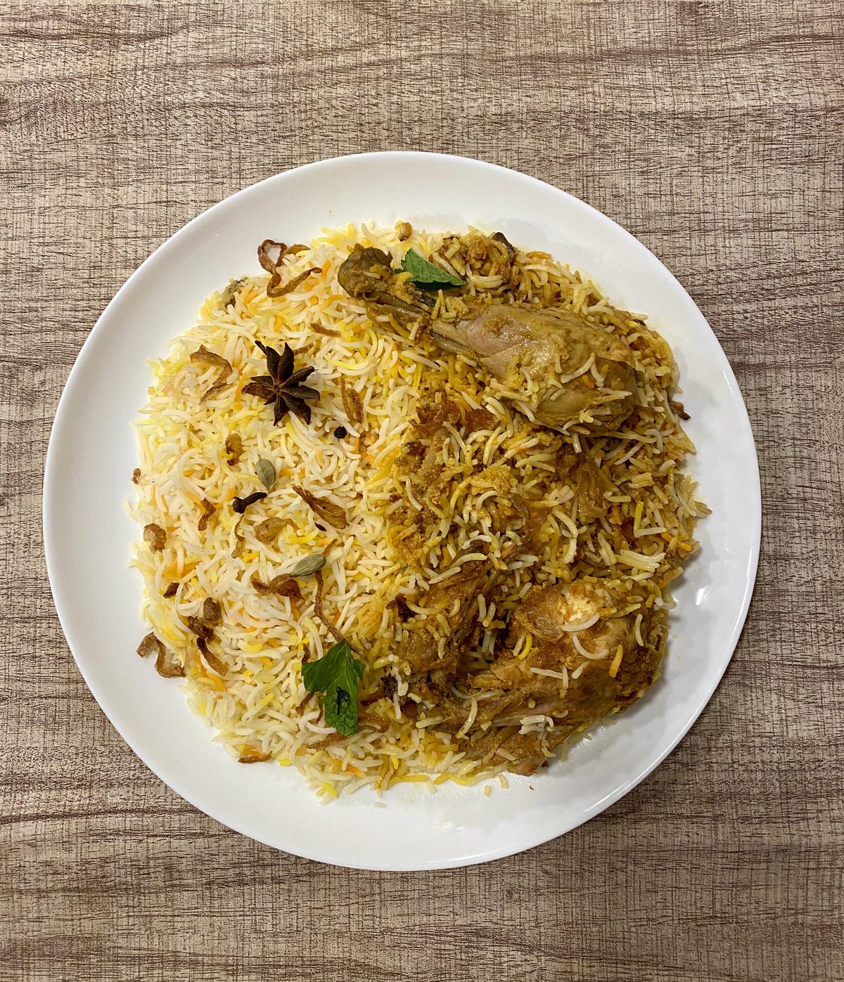 Mumbai-style biryani at Taibah