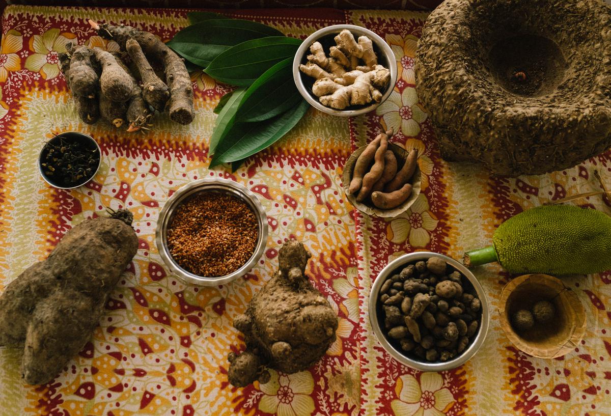 Tubers grown in Joida, Karnataka